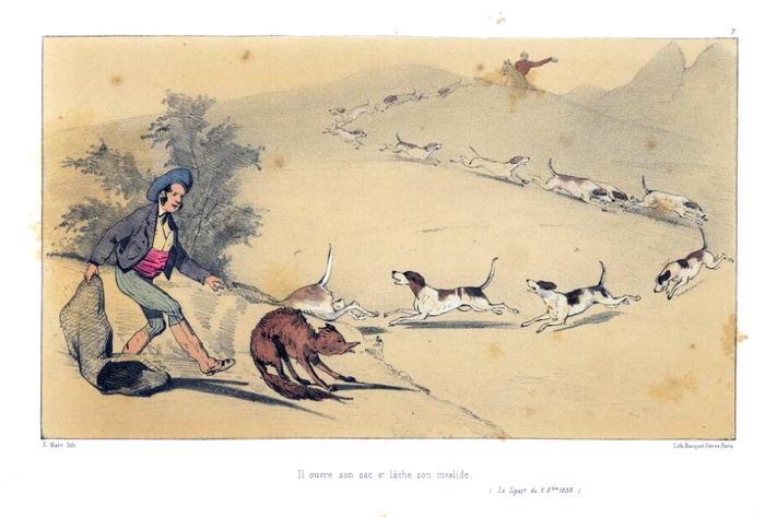A. Duruy - Dessin humoristique sur le Pau Hunt - 1862 - Archives de l'équipage (1)